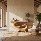Mid Century Wooden Console Table For Living Room