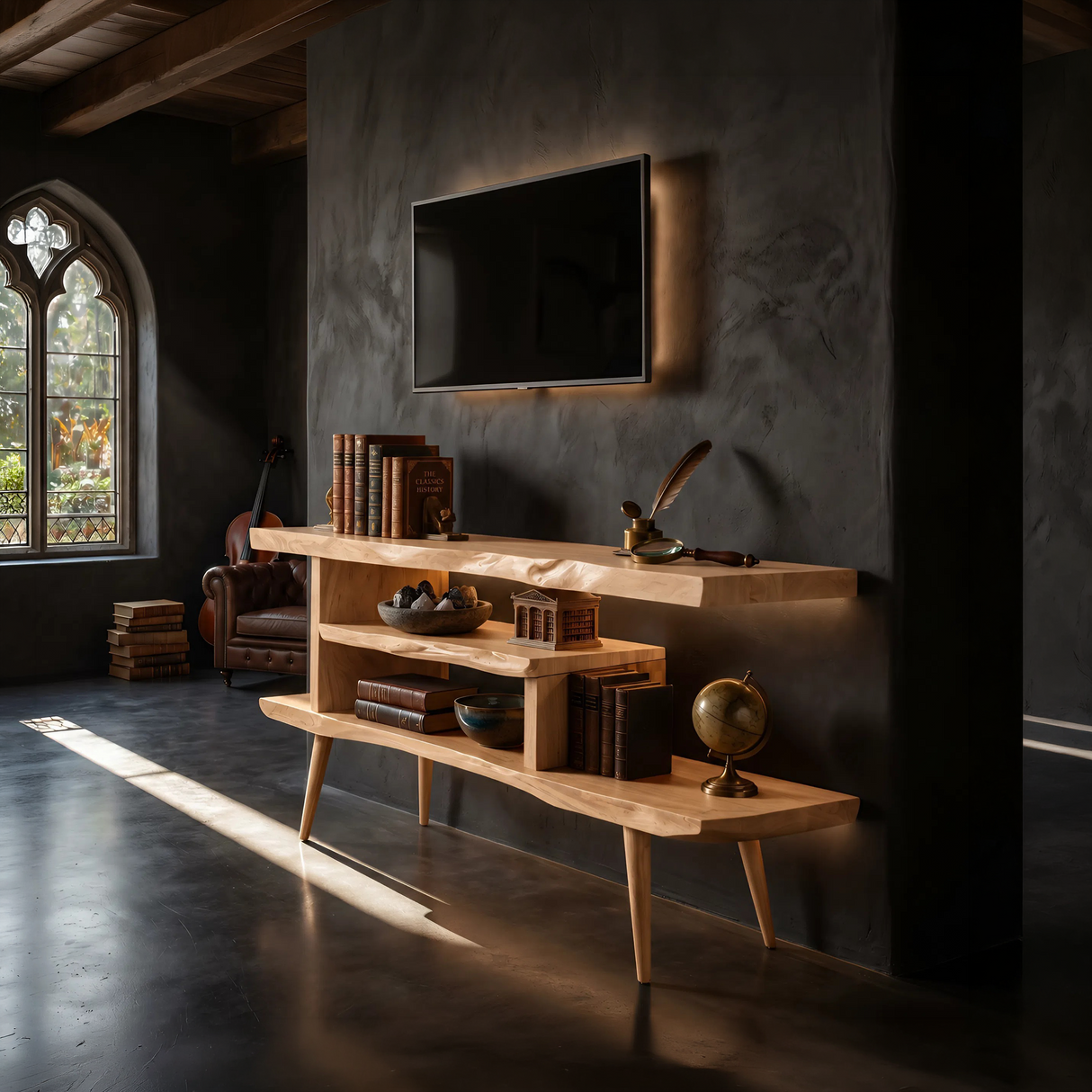 Modern Organic TV Cabinet For Entertainment Space