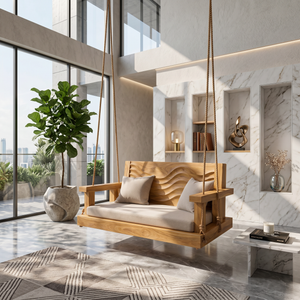 Modern Organic Crest Swing Open Concept Living Space