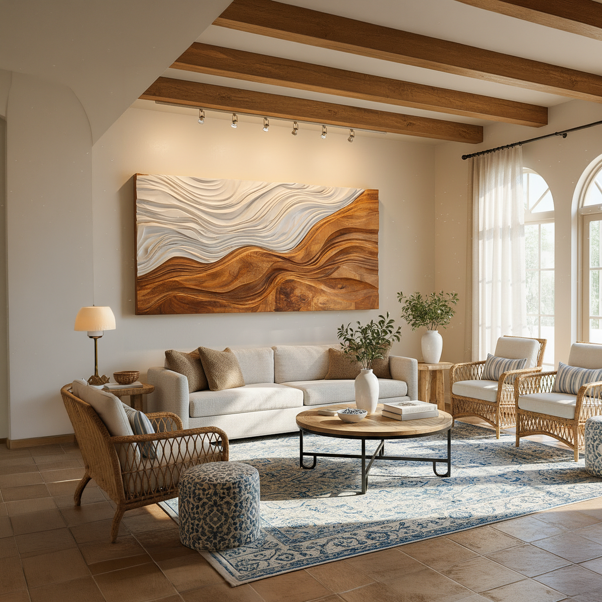 Organic Sculptural Natural Wood Wall Art For Home Decor