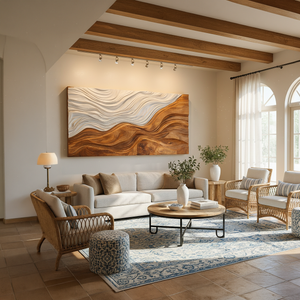 Organic Sculptural Natural Wood Wall Art For Home Decor