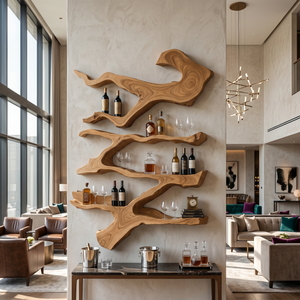Farmhouse Wine Holder For Furniture Wine Rack Display
