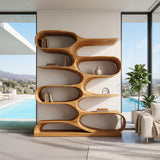 Organic Living Room Bookshelf For Home Decor