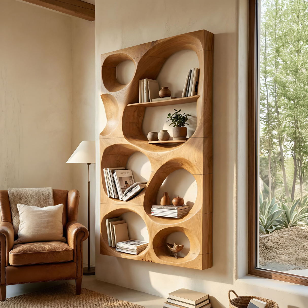 Modern Shelving Unit For Office Storage Setup