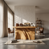 Modern Organic Edge Console Table For Entryway Interior Space