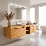 Organic Modern Washstand Contemporary Bathroom Interior