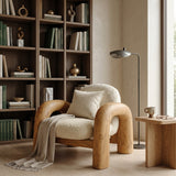 Contemporary Wooden Armchair For Reading Corner