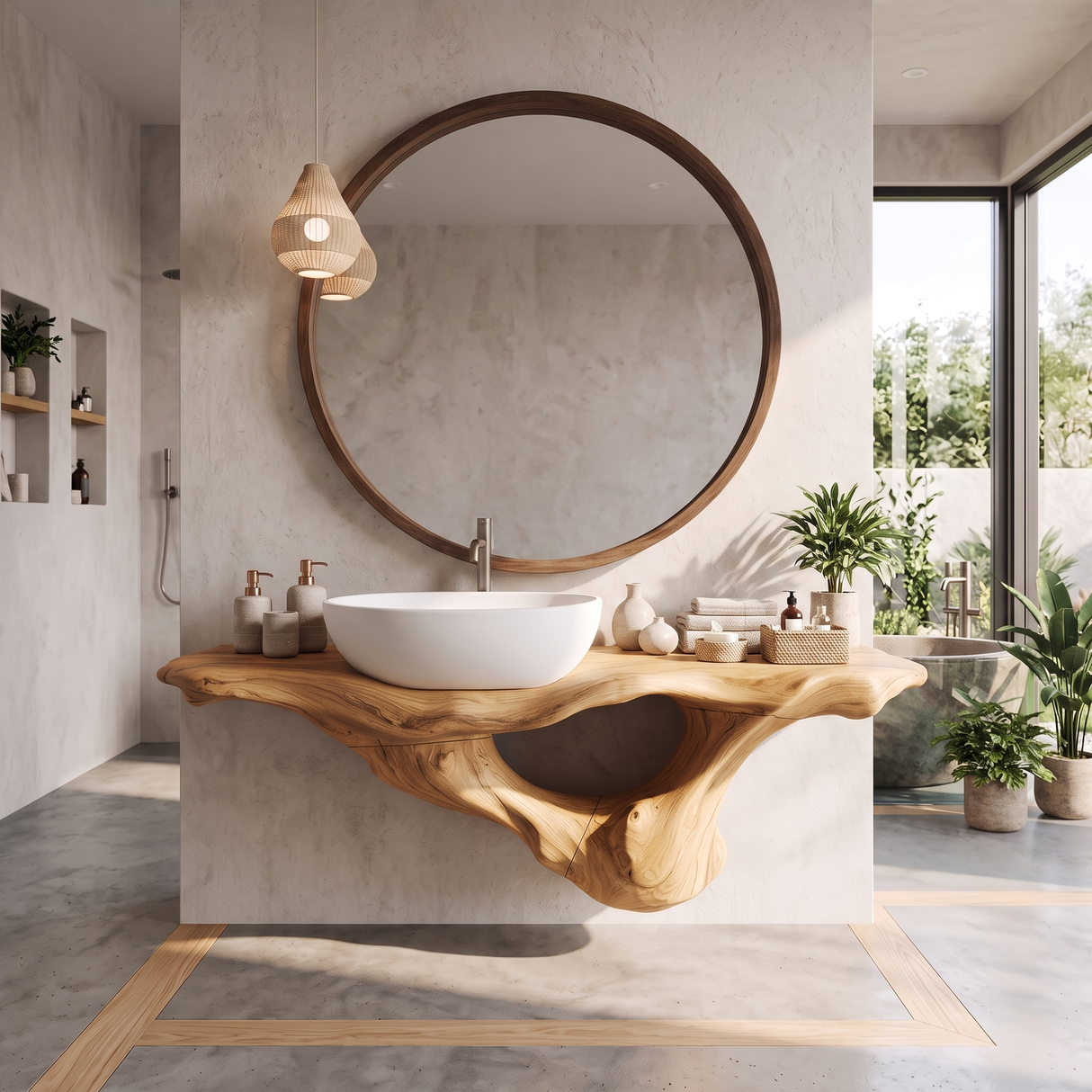 Handcrafted Live Edge Bathroom Vanity Premium Furniture