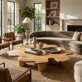 Organic Live Edge Coffee Table For Contemporary Home