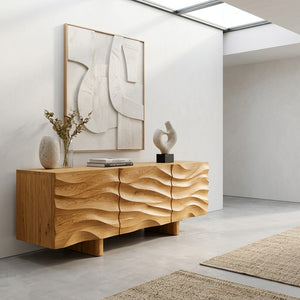 Organic Modern Wood Sideboard For Living Room