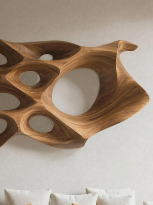 Organic Sculptural Wall Art Panel For Living Room Or Bedroom