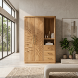 Modern Artistic Form Armoire For Open Lounge Bedroom