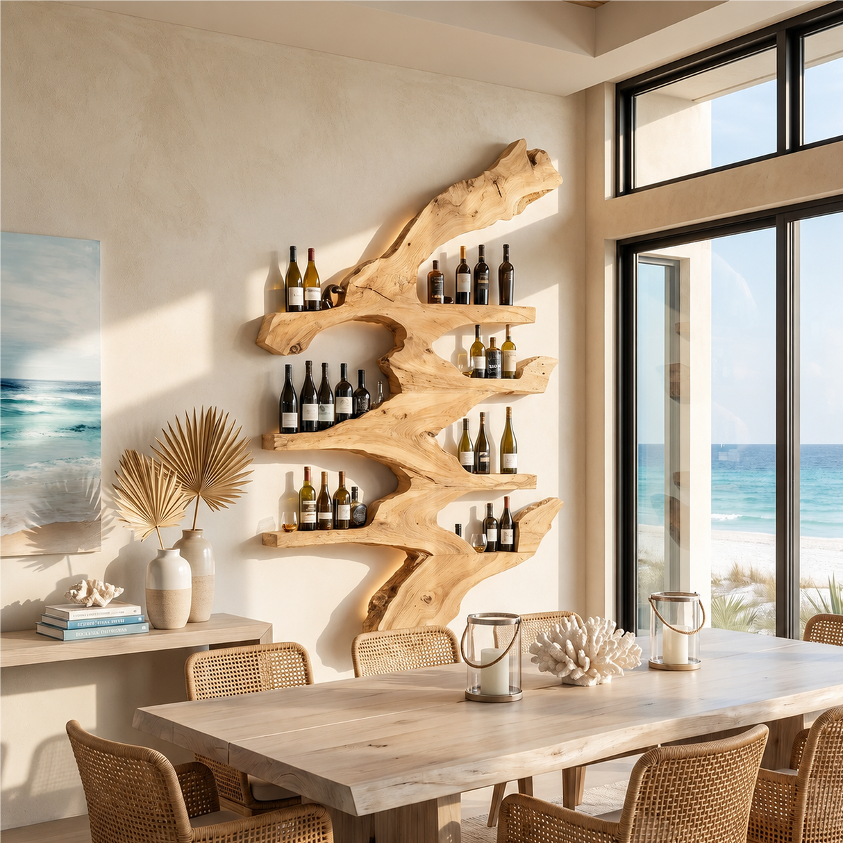 Handcrafted Wine Stand For Kitchen Wine Bottle Rack