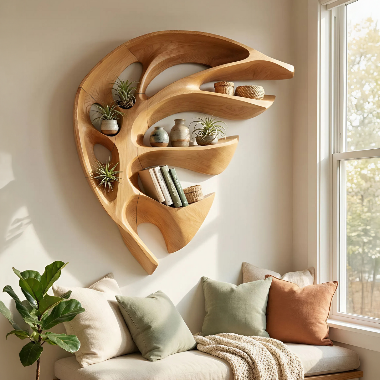 Modern Wall Mounted Shelf For Kitchen Storage