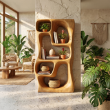 Modern Handcrafted Bookshelf Storage Organizer For Small Apartment