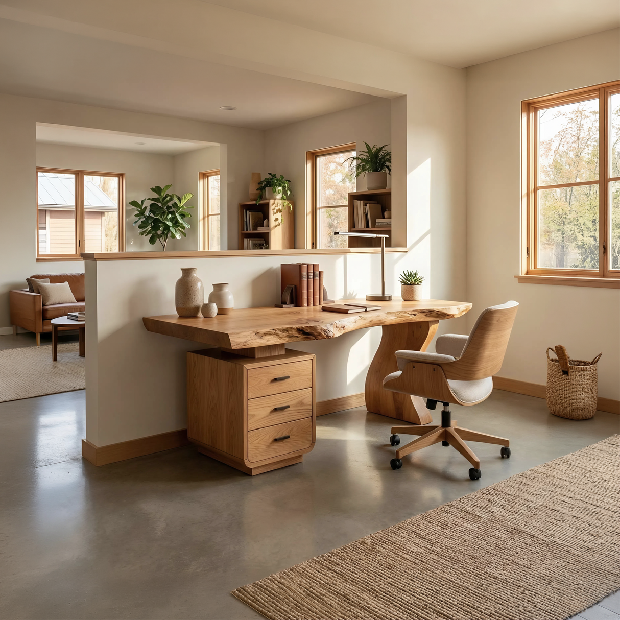 Contemporary Home Office Desk For Artistic Living Room