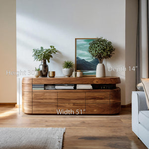 Modern Rounded Sideboard For Dining Room
