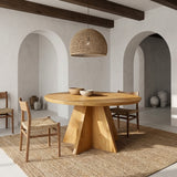 Contemporary Round Sculptural Dining Table For Dining Room Furniture