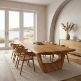 Luxury Dining Table With Rectangular Tabletop For Dining Room