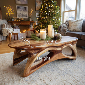 Organic Sculptural Coffee Table For Lounge Or Holiday Decoration