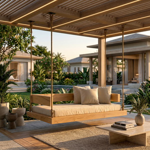 Resort Style Hanging Daybed Swing Retreat