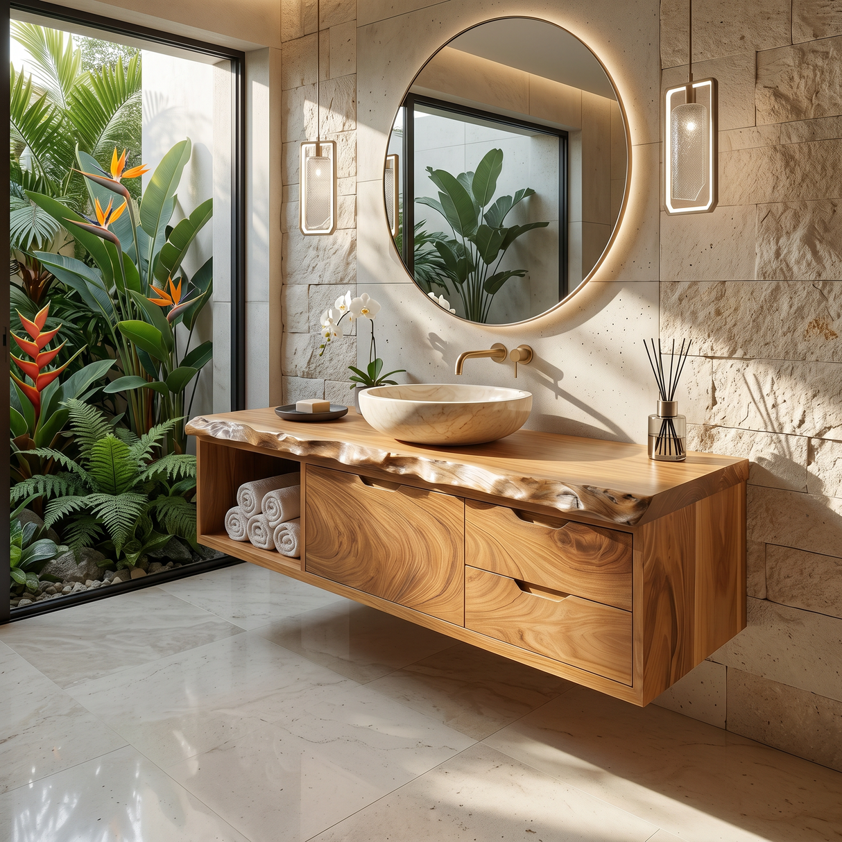 Luxury Floating Bathroom Vanity Primary Bathroom