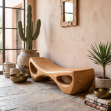 Organic Sculptural Entryway Bench For Luxury Entryway Decor