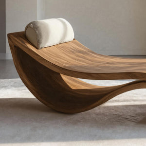 Organic Sculptural Chaise Lounge Chair For Living Room