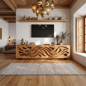 Mediterranean Coastal TV Stand For Santorini Style Bedroom