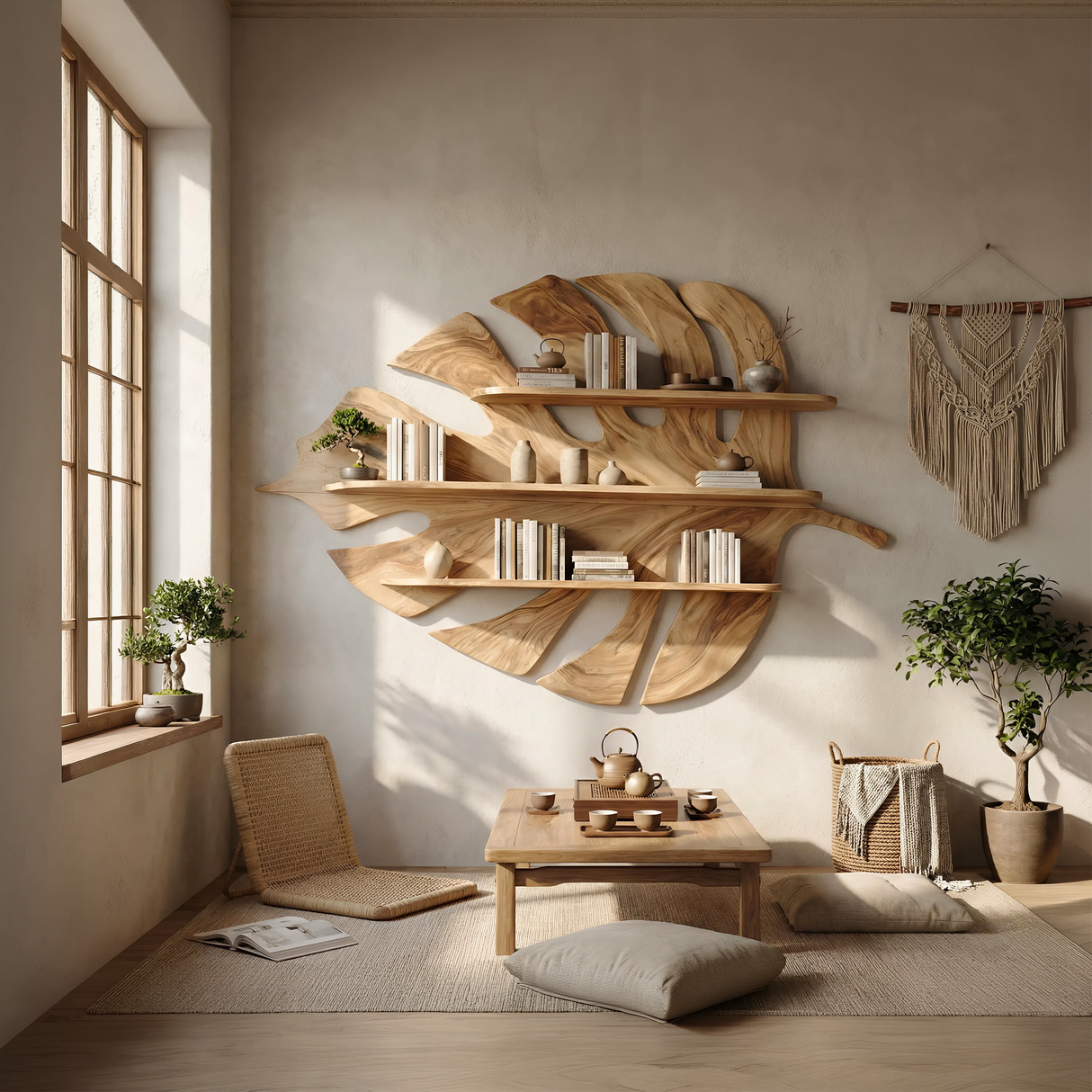 Contemporary Shelving Unit For Living Space Storage