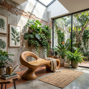 Minimalist Spiral Sculpted Bench For Garden Interior Space