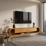 Organic Floating Sculptural TV Console For Living Room