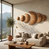 Boho Moon Phase Wood Wall Decor For Living Room