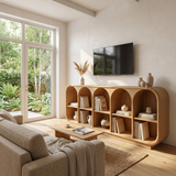 Minimalist Sculptural TV Stand For Media Room Interior