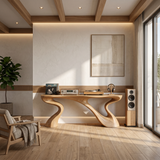 Minimalist Floating Console Table For Apartment Interior Design
