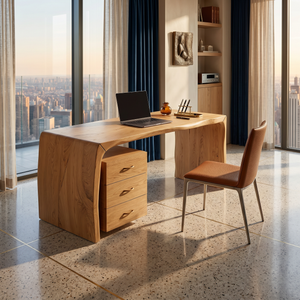 Luxury Executive Desk With Drawer Pedestal For Open Office