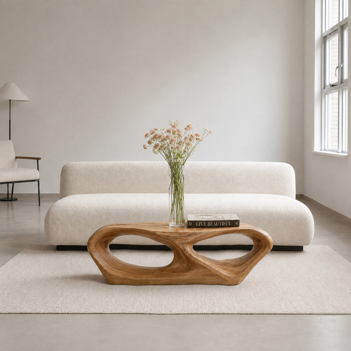 Organic Modern Coffee Table For Living Room Interiors