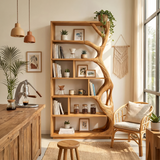 Contemporary Artistic Bookcase Storage Organizer For Office Space