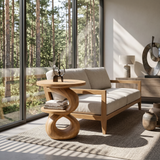 Modern Sculptural Side Table Outdoor Lounge