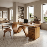 Organic Live Edge Executive Desk City Office