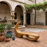 Luxury Bench With Architectural Curved Opening For Designer Homes