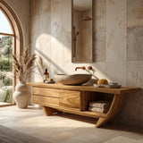 Contemporary Bathroom Vanity With Storage And Drawers For Bathroom
