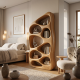 Modern Statement Sculptural Bookshelf For Living Room Style