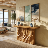 Scandinavian Live Form Accent Table For Open Concept Interior