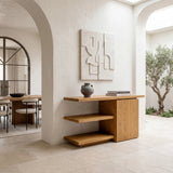 Modern Asymmetrical Console Table For Entryway