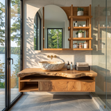 Handcrafted Floating Vanity For Elegant Bathroom