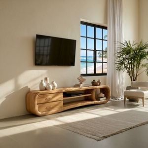 Luxury Media Console Contemporary Living Space