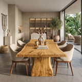 Handcrafted Live Edge Dining Table For Modern Kitchen