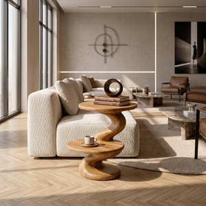 Contemporary Two Tier Side Table Modern Lounge