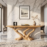 Contemporary Infinity Console Table Modern Entryway